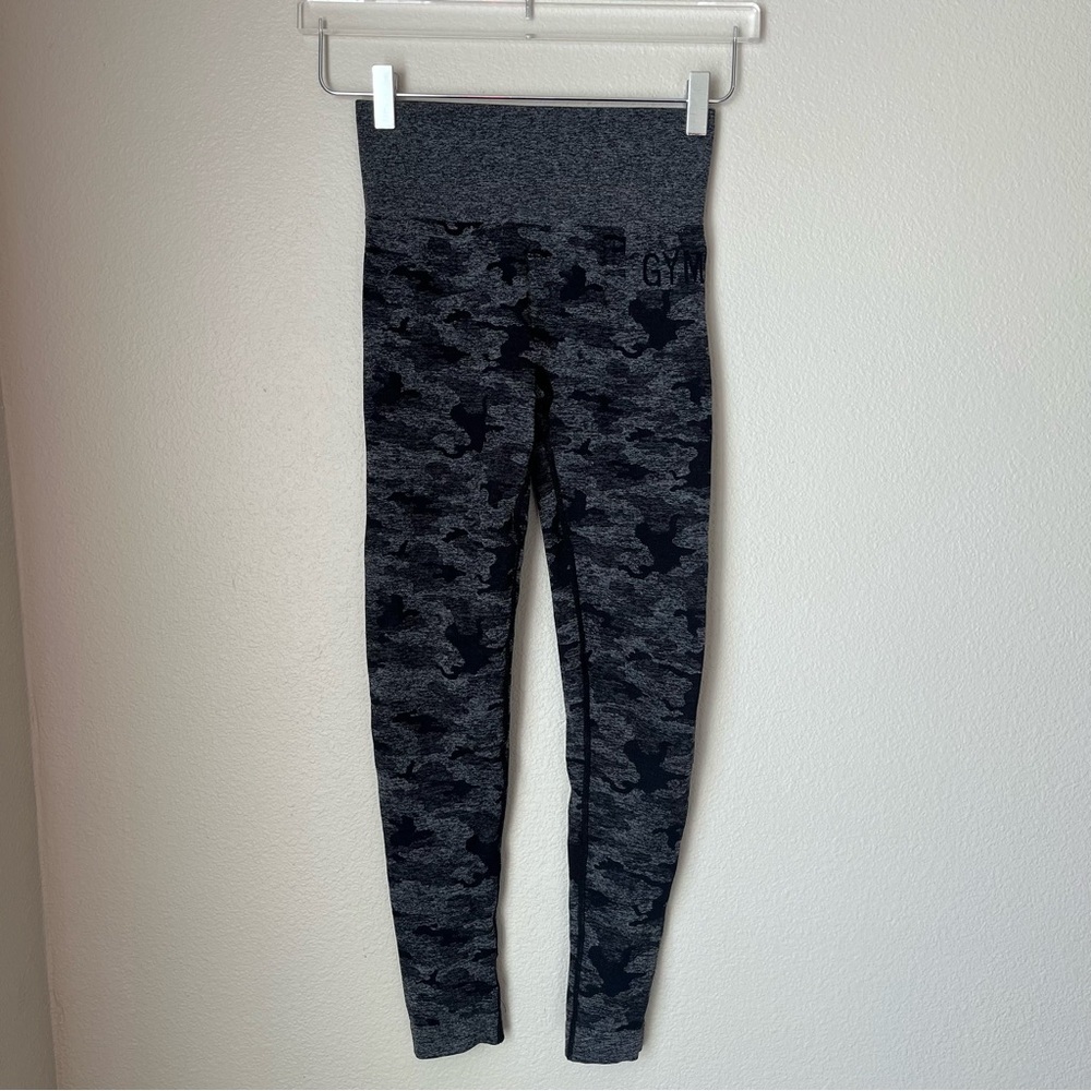 BUNDLE of Three Camo Gymshark Leggings Size Small Athletic Activewear